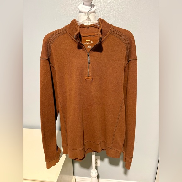 Bob Timberlake Men's Copper quarter Zip-Up Sweater Men’s Med - Picture 1 of 4